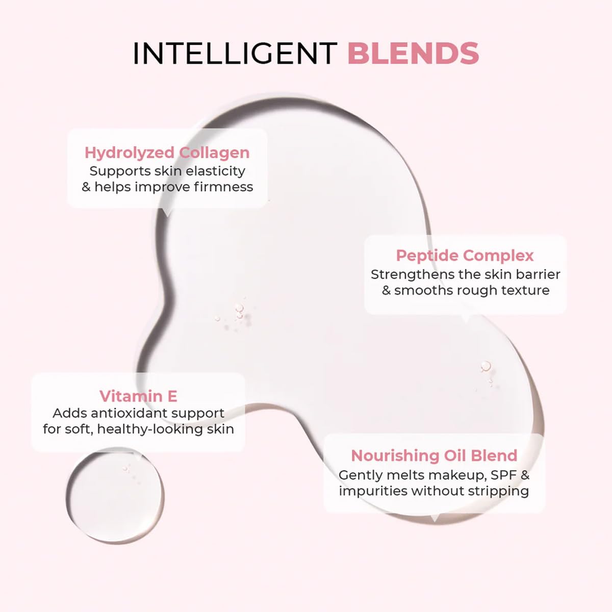 Conscious ChemistÂ® Collagen Glow Ultra Light Oil Cleanser | 50ml | Makeup Remover & Nourishing Oil Cleanser with Hydrolyzed Collagen & Peptides | Improves Elasticity, Smooths Texture & Supports Skin Barrier | For Men & Women, All Skin Types