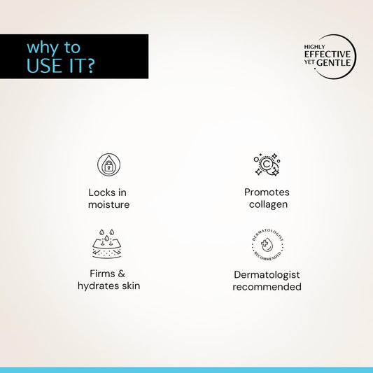 Deconstruct Hyaluronic Acid & Squalane Moisturizer | 0.2% Hyaluronic Acid 1% Squalane |Moisturizer For Normal Skin | Lightweight Moisturiser | For Long Lasting & Non-Greasy Hydration | 50Gm, Cream