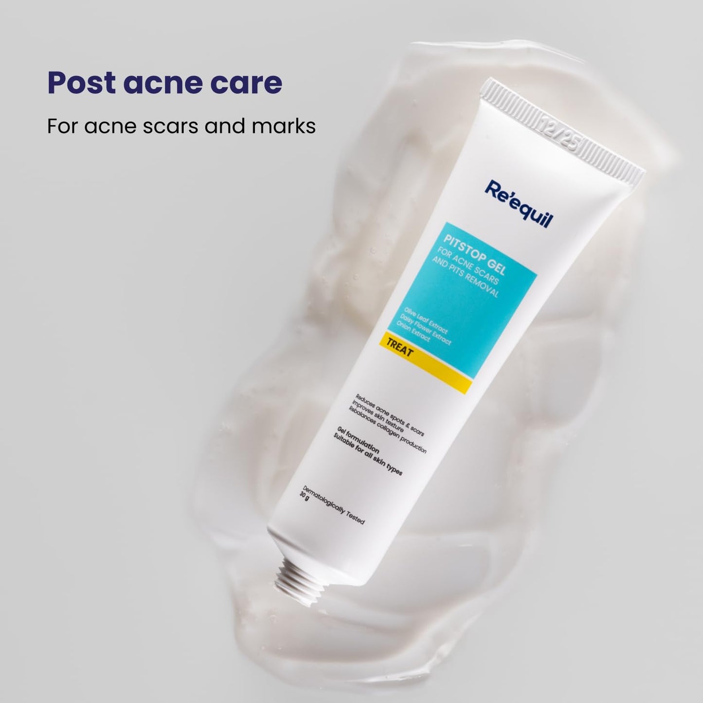 RE' EQUIL Pitstop Gel | Repairs Acne Scars & Pitted Marks | Acne Repair Gel For All Skin Types | 30g
