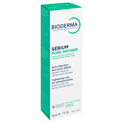 Bioderma Sebium Pore Refiner |Corrective Care Cream for Open Pores | Salicylic Acid & Glycerine For Combination To Oily Skin, 30ml