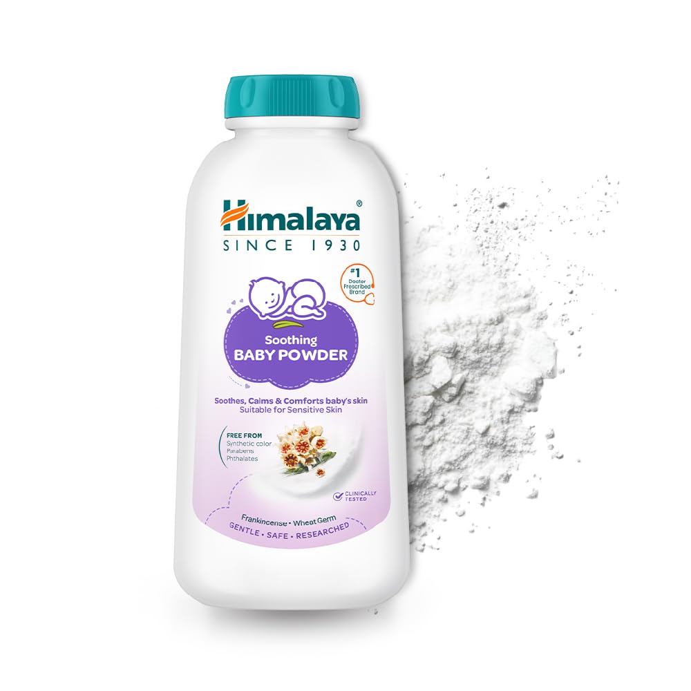 Himalaya Soothing Baby Powder 100gm | No.1 Doctor-Prescribed Brand | Formulated for sensitive skin | Soothes, calms and comforts baby's skin | 99% Natural Origin Ingredients | Free from harsh chemicals