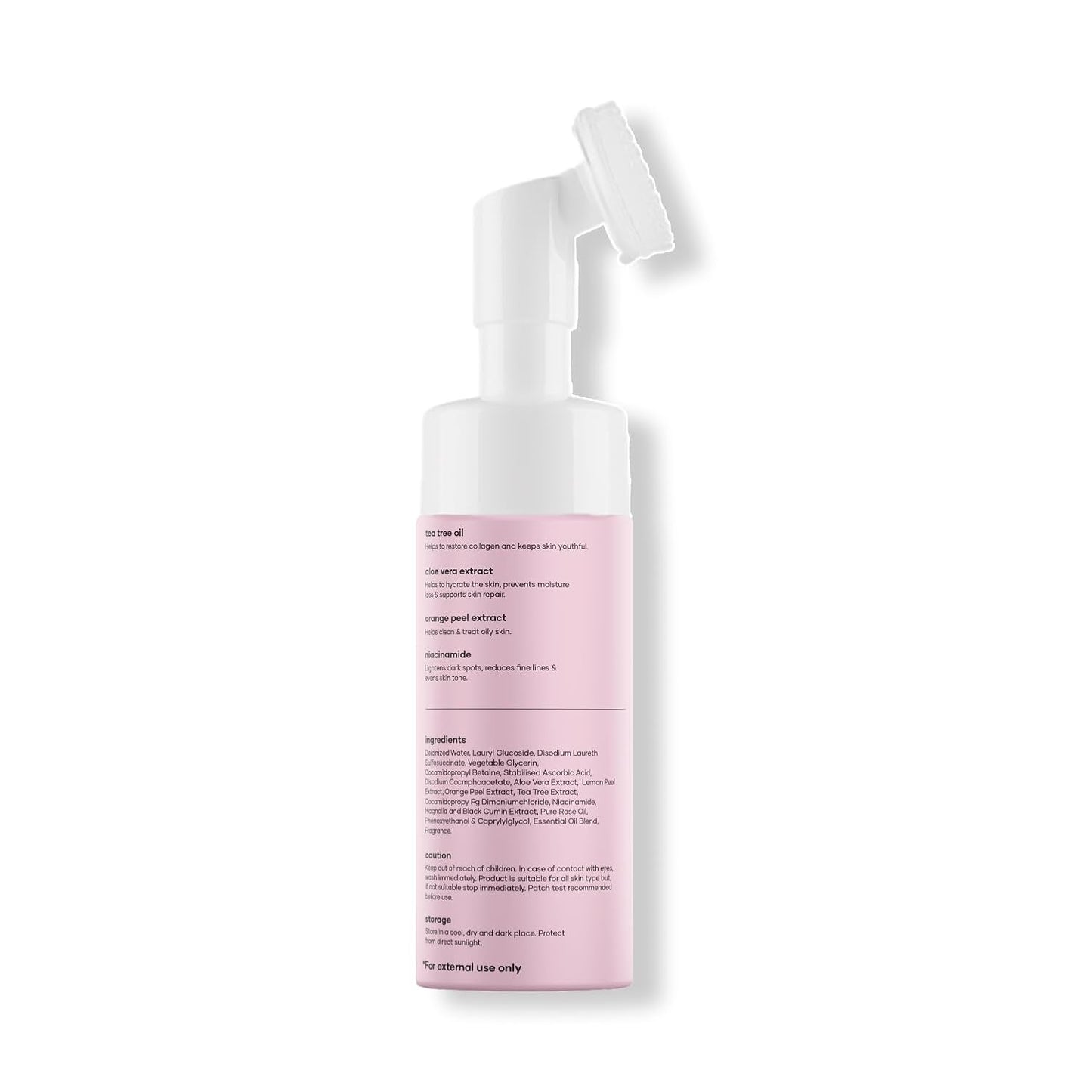 Saturn by GHC Shower Combo for Foaming Face Wash& Body wash With Built-In Face Brush for Hydrates Skin, Acne, Oil Control, Deep Cleansing, Nourishing & Moisturizing120 ml