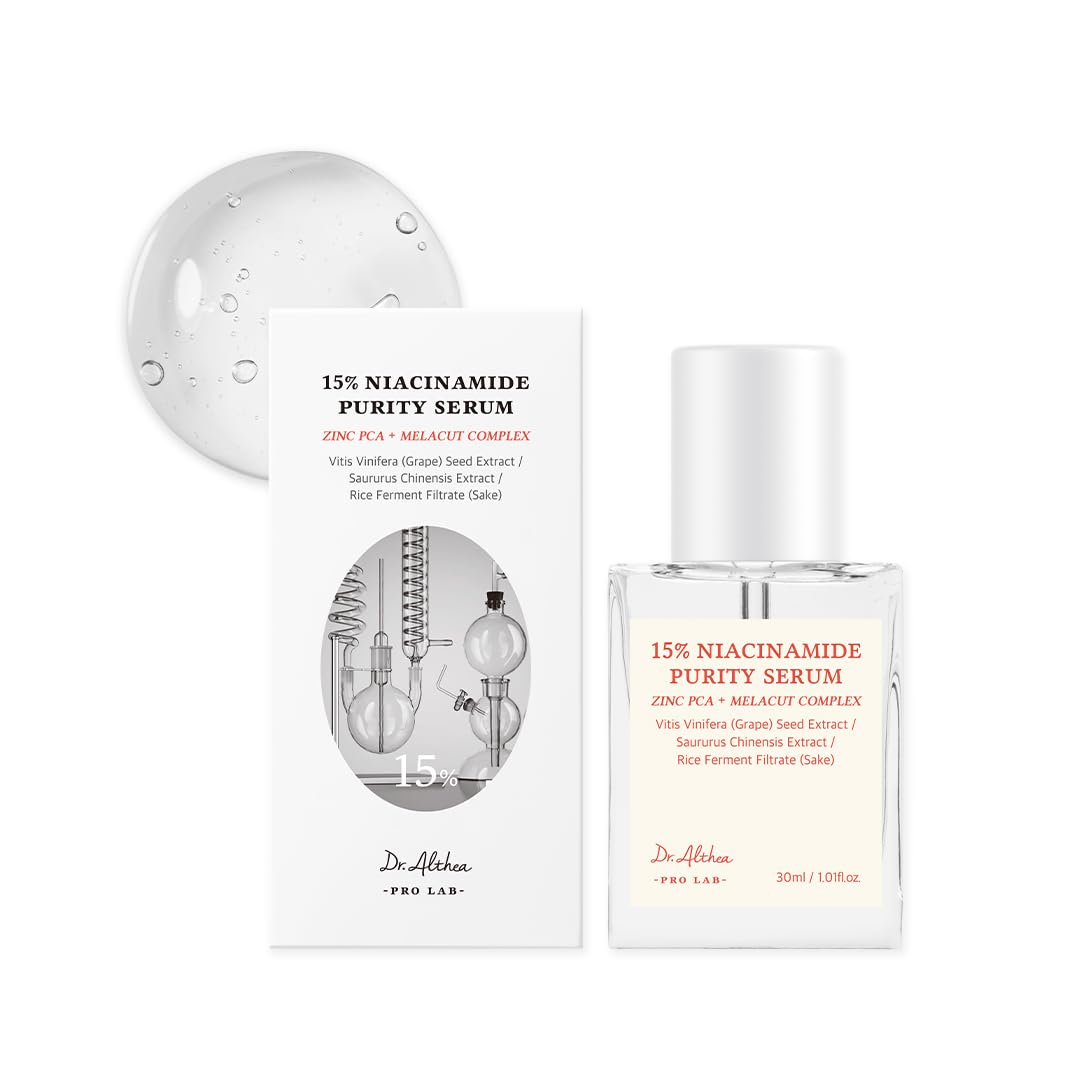 Dr.Althea 15% Niacinamide Purity Serum | Brightening & Pore-Minimizing Face Serum | Vegan Korean Skincare | 30ml