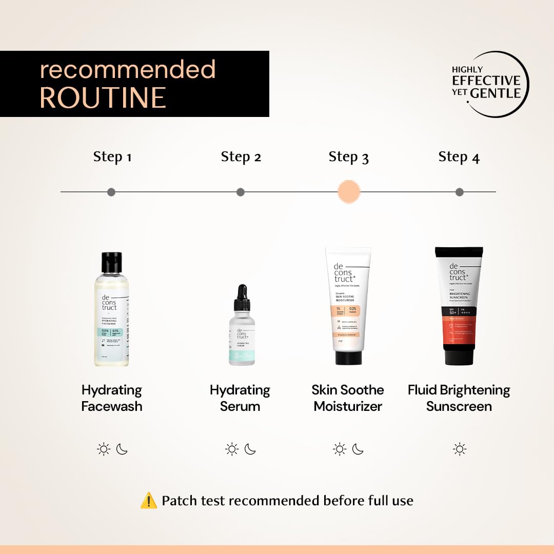 Deconstruct Skin Soothe Moisturizer | 1% Ceramides + 0.2% Bisabolol | Ceramide Barrier Repair | Soothing | For Very Dry to Combination Skin | Deep Moisturization & Hydration | 50 gm