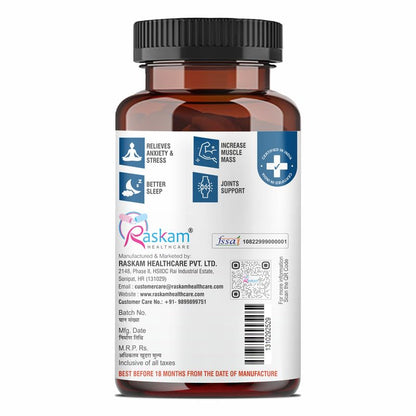 Magnesium Glycinate Capsules, 100 Veg Capsules, Muscle Relaxation & Healthy Sleep Support (750 mg)