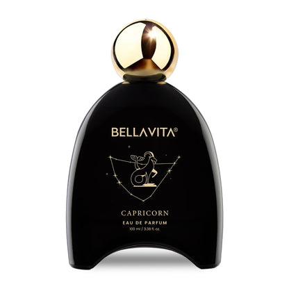 BELLAVITA Zodiac Collection Capricorn EDP Unisex | Pink Pepper, Jasmine and Vetiver | Premium Long Lasting Fragrance Perfume for Men and Women, 100ml
