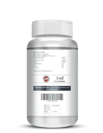Vokin Biotech Ubiquinol - Acetate â€“ Support Heart Health (90 Capsules)