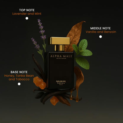 Arabian Aroma Alpha Male Eau de Parfum â€“ Long Lasting Perfume for Man â€“ Mens Perfumes Long Lasting â€“ 50ml