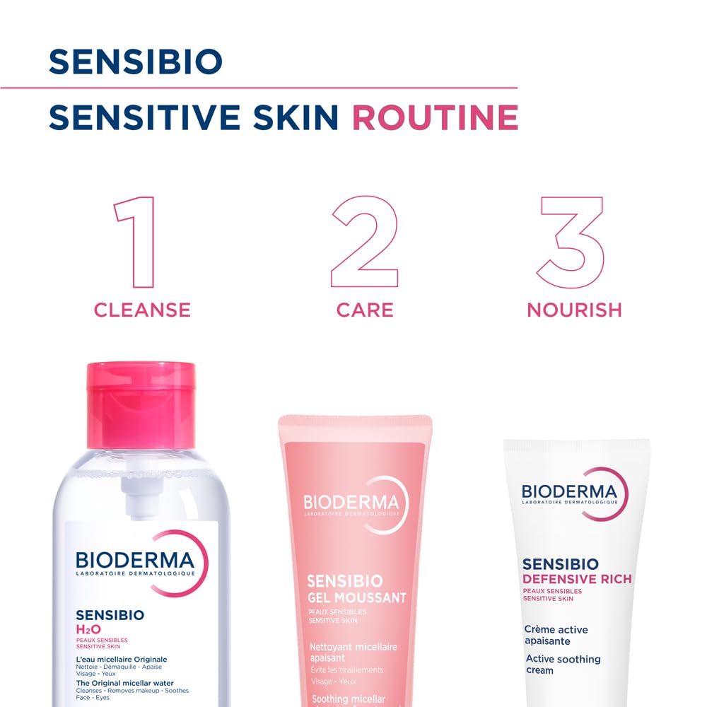Bioderma Sensibio Gentle Soothing Micellar Cleansing Foaming Gel For Sensitive Skin(45ml)