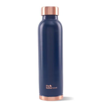 The Better Home Copper Water Bottle | Copper Water Bottle 950ml | With Anti Oxidant Properities | Provides Health Benefits | Pure Tamba | Blue