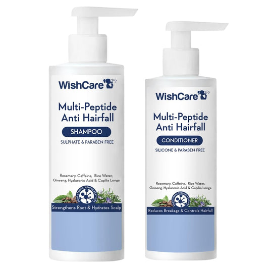 WishCare Multi Peptide Anti Hairfall Shampoo & Conditioner - Combo Pack (250ml+200ml)