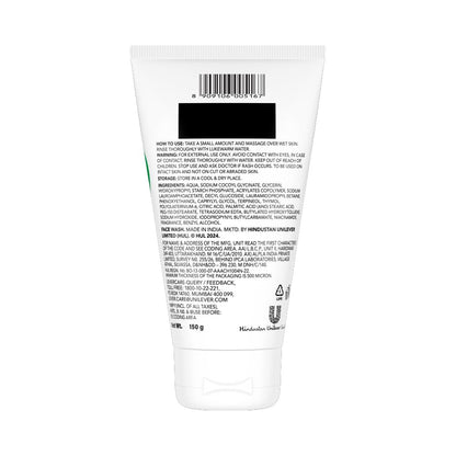 Novology Acne Deep Clearing Cleanser with Thymol+Terpineol| Face Wash for Acne,Whiteheads,Blackheads| Gentle, Non-Drying Formula, Suitable for Sensitive skin| 150g