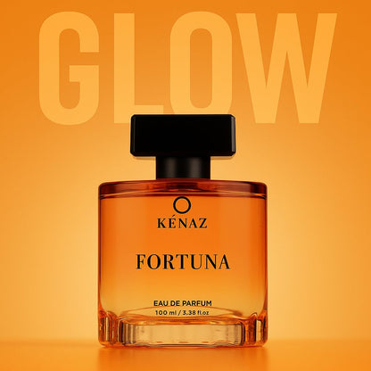 KENAZ Fortuna Long Lasting Perfume For Men & Women 100ML | Dubai Crafted | Floral Fruity With Orange Blossom & Patchouli | Unisex Parfum | 20% Fragrance Oil