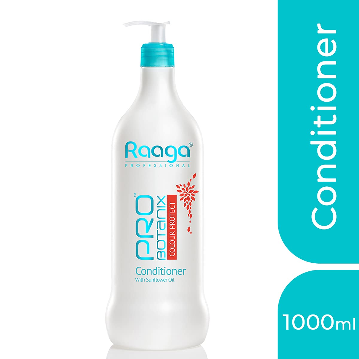 Raaga Professional Pro Botanix Color Protect Conditioner With Sunflower Oil, Blue, 1000 Ml - 1 Count
