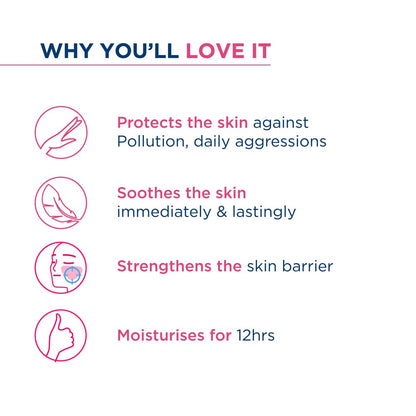 Bioderma Sensibio Defensive Rich Active Anti-Pollution Cream - Hydration/Moisturisation 12h Nutrition, 40ml