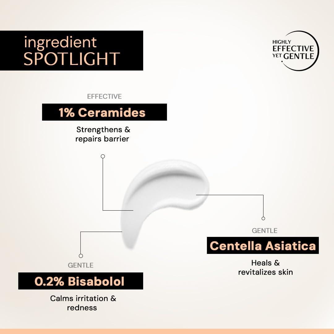 Deconstruct Skin Soothe Moisturizer | 1% Ceramides + 0.2% Bisabolol | Ceramide Barrier Repair | Soothing | For Very Dry to Combination Skin | Deep Moisturization & Hydration | 50 gm