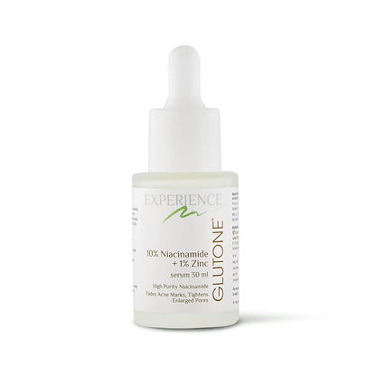 Glutone 10% Niacinamide serum with 1% Zinc PCA for clear, blemish-free Even Skin Tone | Controls excess sebum & breakouts |Tightens enlarged pores |30ml