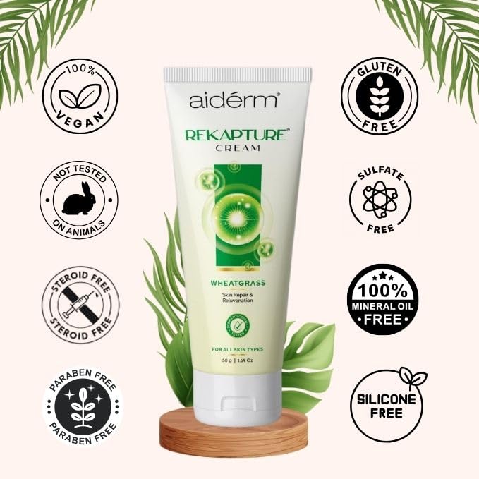 Rekapture â€“ (Wheatgrass) Cream for skin Repair, recovery & rejuvenation â€“ 50 G