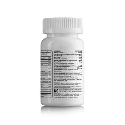 Unived Eye Health | Lute-genÂ® & Zea-GenÂ® (Lutein : Zeaxantin), Grape Seed Extract, Vegan Vitamins D3, B12, A, and Zinc | for Macular Degeneration, Blue Light, Dry Eyes, Vision Support | 60 Caps