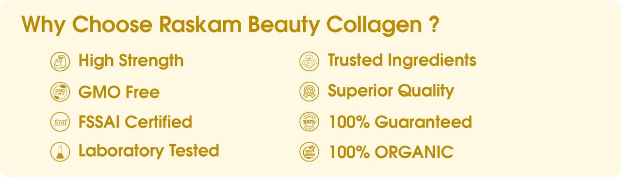 Beauty Collagen Powder, Korean Marine Collagen Peptides, 250g, 25 Servings, Vitamins C & E For Hairs, Anti-Ageing, Brightening, Elasticity (Pineapple)