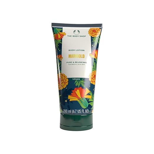 The Body Shop Marigold Body Lotion 200ml â€“ Hydrating & Soothing Lotion for All Skin Types, Lightweight