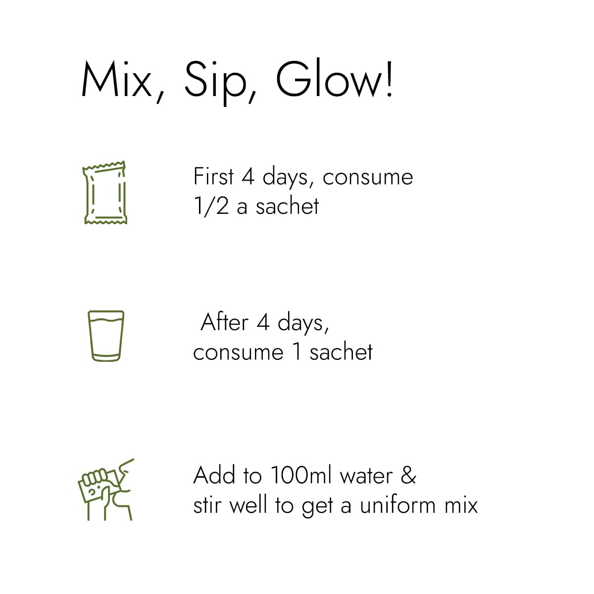 Kapiva Skin Foods Glow Mix | Ayurvedic Skin Supplement, Collagen Powder | Skincare for Glowing & Healthy Skin (30 Sachets)