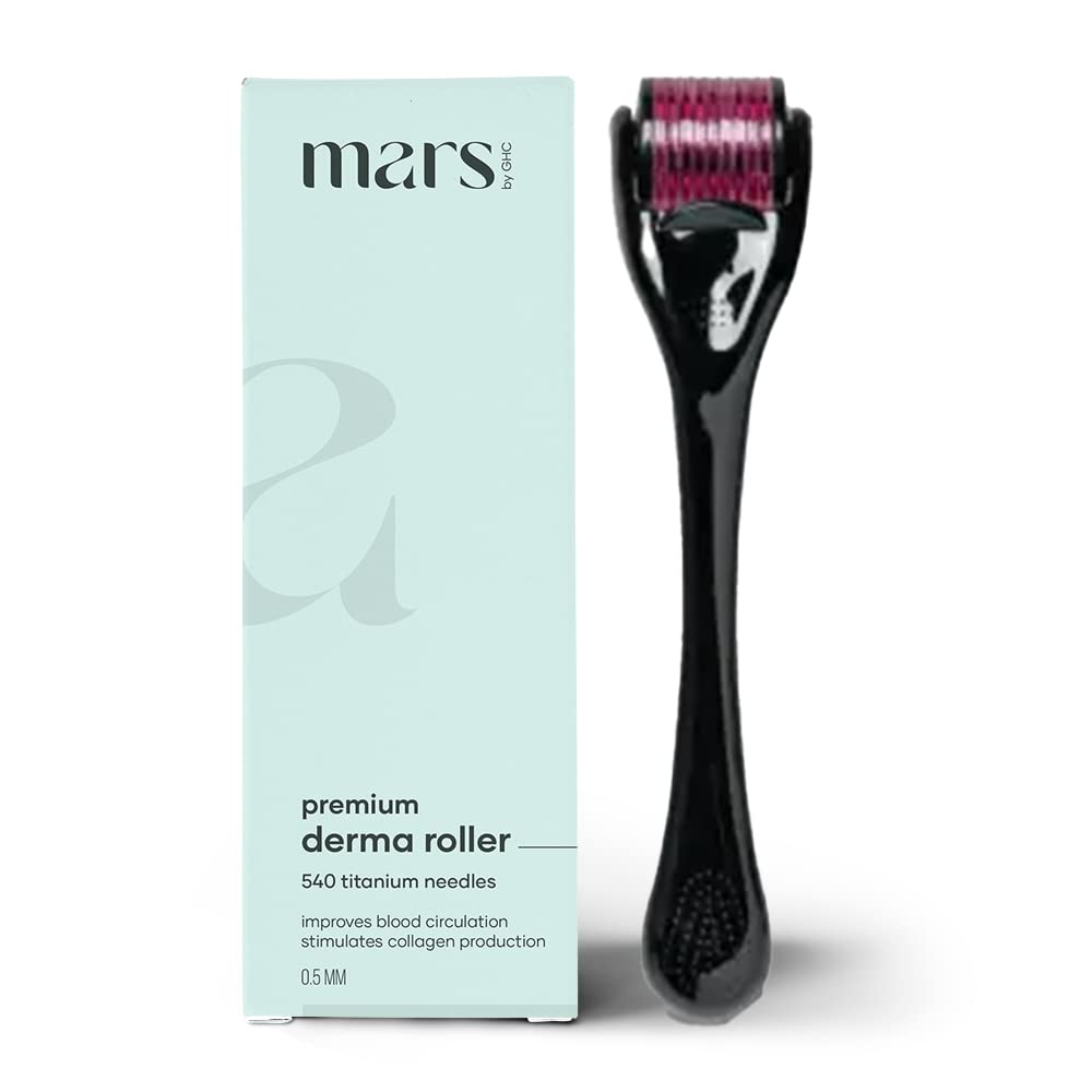 mars by GHC Ultimate Hair Care Combo: Biotin Tablets and 0.5mm Derma Roller | Promote Hair Growth, Strengthen Hair, Achieve Glowing Skin | Combat Nail Brittleness | Suitable for All Skin Types