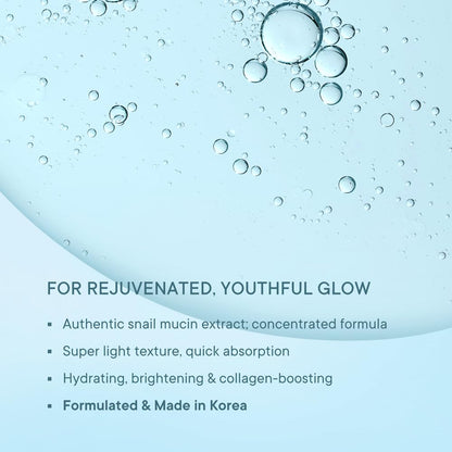 Quench 96% Snail Mucin Collagen Boost Serum With Niacinamide & Hyaluronic Acid |72 Hours Hydration|Formulated & Made In Korea | Dewy Soft & Plump Skin | Prevents Early Signs Of Ageing (30Ml)