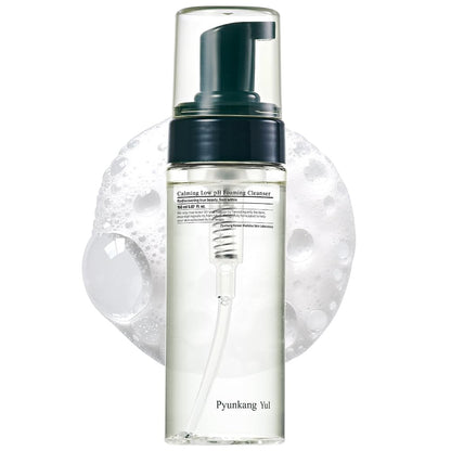 PYUNKANG YUL Calming Low pH Foaming Cleanser - Natural Centella Asiatica Moisturizing Daily Face Wash for Women and Men - Hyaluronic Facial Cleanser for Sensitive Skin - AHA Tea Tree Cica - 5.1 Fl. Oz
