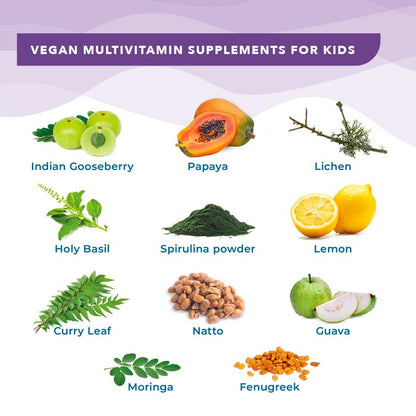 Wellbeing Nutrition Disney Frozen MeltsÂ® Multivitamins for Kids (6+) | 100% RDA Vegan Kids supplements for Growth & Development | Vitamins A, B-Complex, C, D & Iron | Tropical Berry | 30 Oral Strips