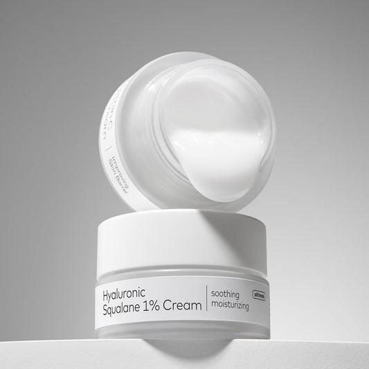 The Face Shop Alltimate Hyaluronic & Squalane 1% Moisturizer Cream, 50ml | Deep Hydration & Skin Barrier Care | Lightweight Soothing Moisturizing Cream for All Skin Types | Korean Skincare