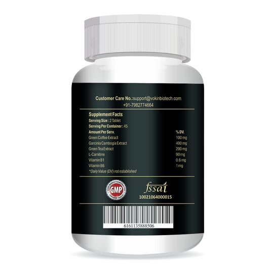 Vokin Biotech Slimherbal Tablets Support Reduce Belly Fat for Men & Women (90 Tablets)