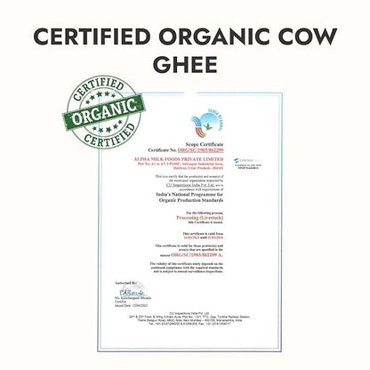 Kapiva 100% Organic Ghee - Good Fats For Healthy Heart - Keto Diet Friendly, 500 Ml