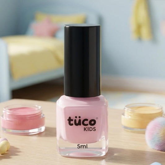 TucoÂ® Kids Water Based Safe Nail Polish for girls | Easy to Peel Off, Non Toxic, Natural & Safe for Kids | Play Safe with Chemical Free Nails for Daughters | Pack of 1x5ml | Pink