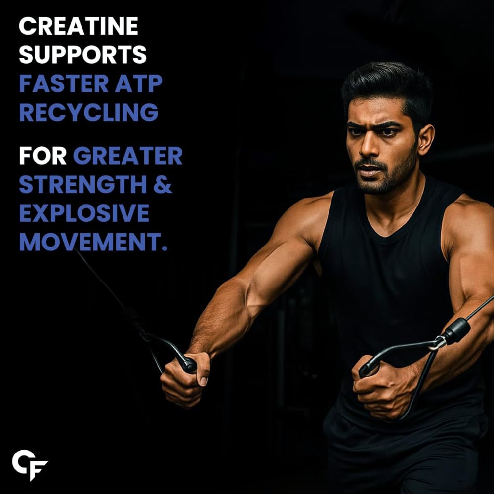 Carbamide Forte Creatine Mono Hydrate Powder | Micronized Monohydrate 100gm | Creatine Supplement for Lean Muscle Volumization, Strength & Energy - Unflavoured Powder - 33 Servings - 100g