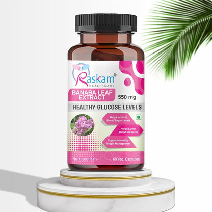 Banaba Leaf Extract Capsules |Natural Wellness Support |100% Vegetarian | 60 Capsules