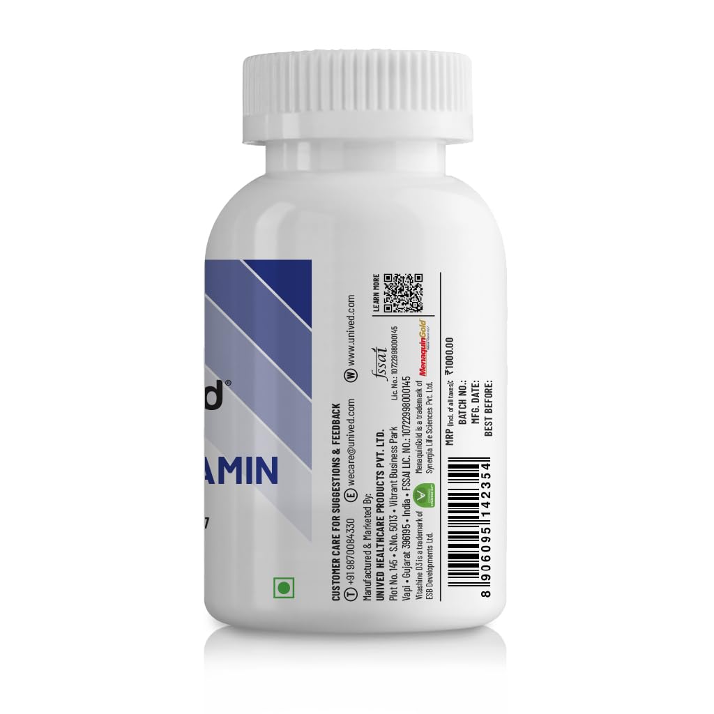 Unived Wholefood Multivitamin for Men | Vegan Plant-Based Multivitamins A, B-Complex, C, D3, E, & K2-7 | 100% Natural, Wholefood Plant Based, & Vegan | 60 Capsules