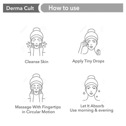 O3+ Derma Cult 10% Niacinamide Face Serum for Acne Marks, Blemishes & Oil Balancing Zinc & Herbs | Skin Clarifying Anti Natural Acne Serum for Oily & Acne Prone Skin | 30ml
