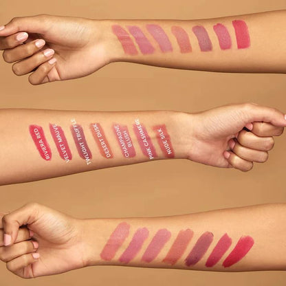 RAS Luxury Oils Lumiere Satin Matte Lipstick | 8-Hr long stay Creamy Matte, Non-Drying, Lightweight & Pigmented | Natural infusion of Argan & Avocado | Vegan, Cruelty-Free (Pink Cashmere)