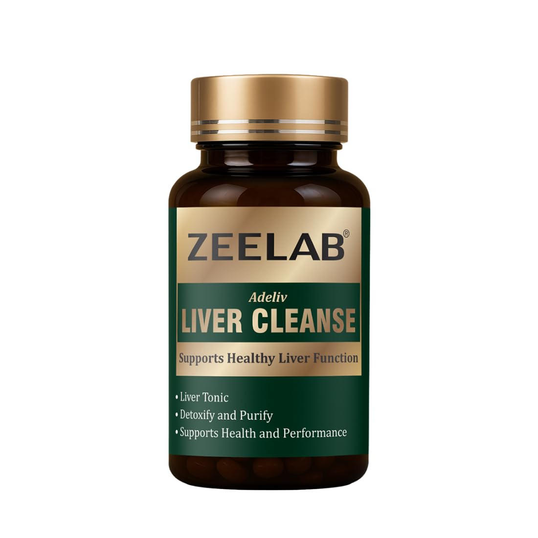 Zeelab Adeliv Liver Cleanse Capsules | Ayurvedic Medicine for Liver Detox and Cleansing (100 Capsules)