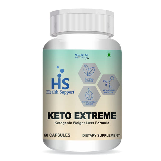Vokin Biotech Keto Extreme Ketogenic Weight Loss Formula with Garcinia Cambogia Extract Fat Burner | Metabolism Booster (60 Capsules)