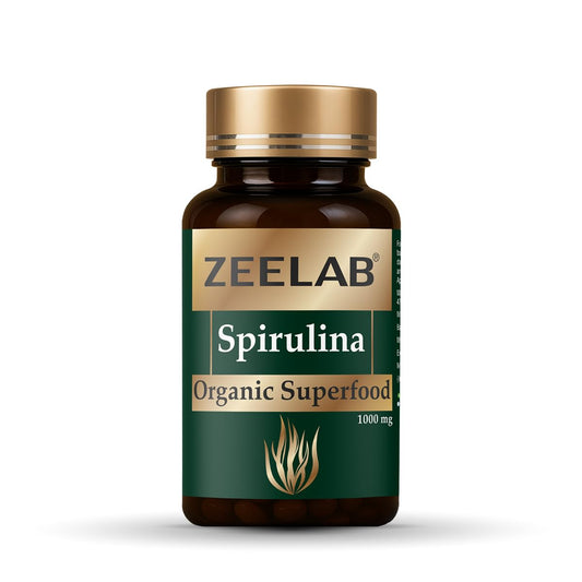 Zeelab Spirulina 60 Capsules | 1000mg | SuperFood Supplement for Immunity and Good Health