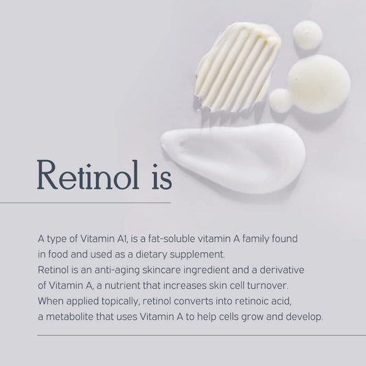 MIZON Retinol Youth 0.3% Retinol Cream with Shea Butter, Peptides, Niacinamide, Bakuchiol Korean Skincare for Fine Line Care - 26 g