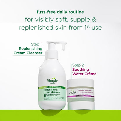 Simple Barrier Care Soothing Water CrÃ¨me 40g | Supports Skin Barrier Health | For Normal To Oily, Sensitive Skin