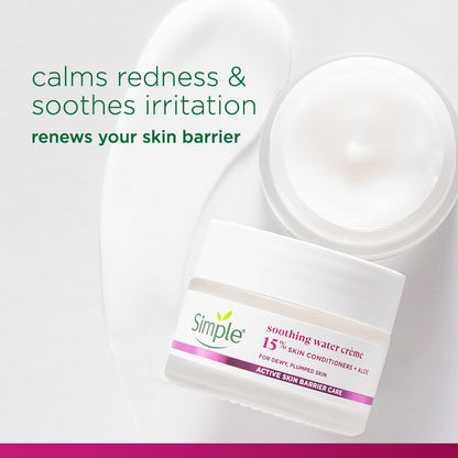 Simple Barrier Care Soothing Water CrÃ¨me 40g | Supports Skin Barrier Health | For Normal To Oily, Sensitive Skin