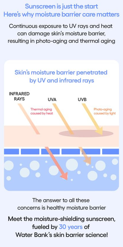 LANEIGE UV Barrier Sunscreen SPF 50+ | Moisture Based Barrier Strengthening | Light & Non-Greasy | No White Cast | Soothing Hydration | Suitable for All Skin | For Men & Women