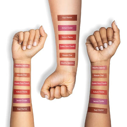 LoveChild Masaba Mamma mia! Lush-Matte Lip CrÃ¨me - Masala Chai (Nude Brown) Lush Matte Finish, Intense Hydration, Long Lasting, 3ml
