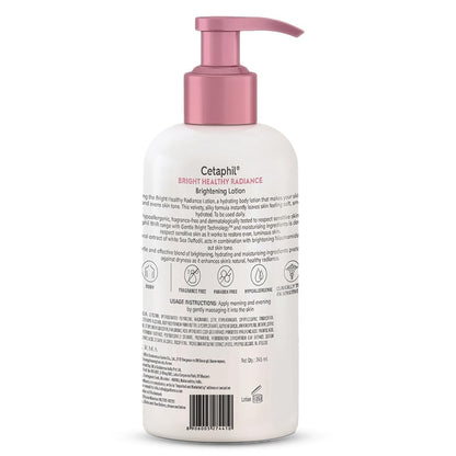 Cetaphil Bright Healthy Radiance Brightening Body Lotion 245ml â€“ Deep Hydration & Even Skin Tone Body Moisturizer with Niacinamide & GentleBright Technology, Lightweight, Non-Greasy, Hydrating & Fragrance-Free Lotion for Sensitive Skin