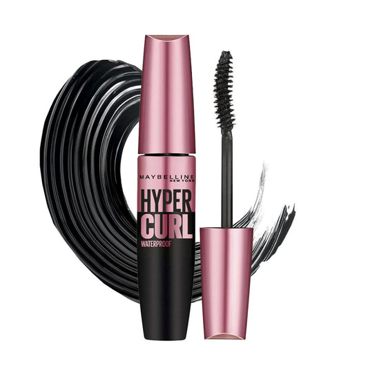 Maybelline New York Mascara, Highly Pigmented Colour, Long-lasting, Waterproof, Hypercurl , Black, 9.2ml