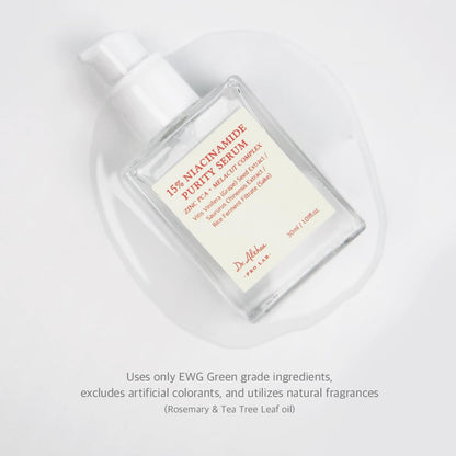 Dr.Althea 15% Niacinamide Purity Serum | Brightening & Pore-Minimizing Face Serum | Vegan Korean Skincare | 30ml